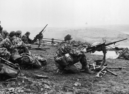 British soldiers in the Falklands War