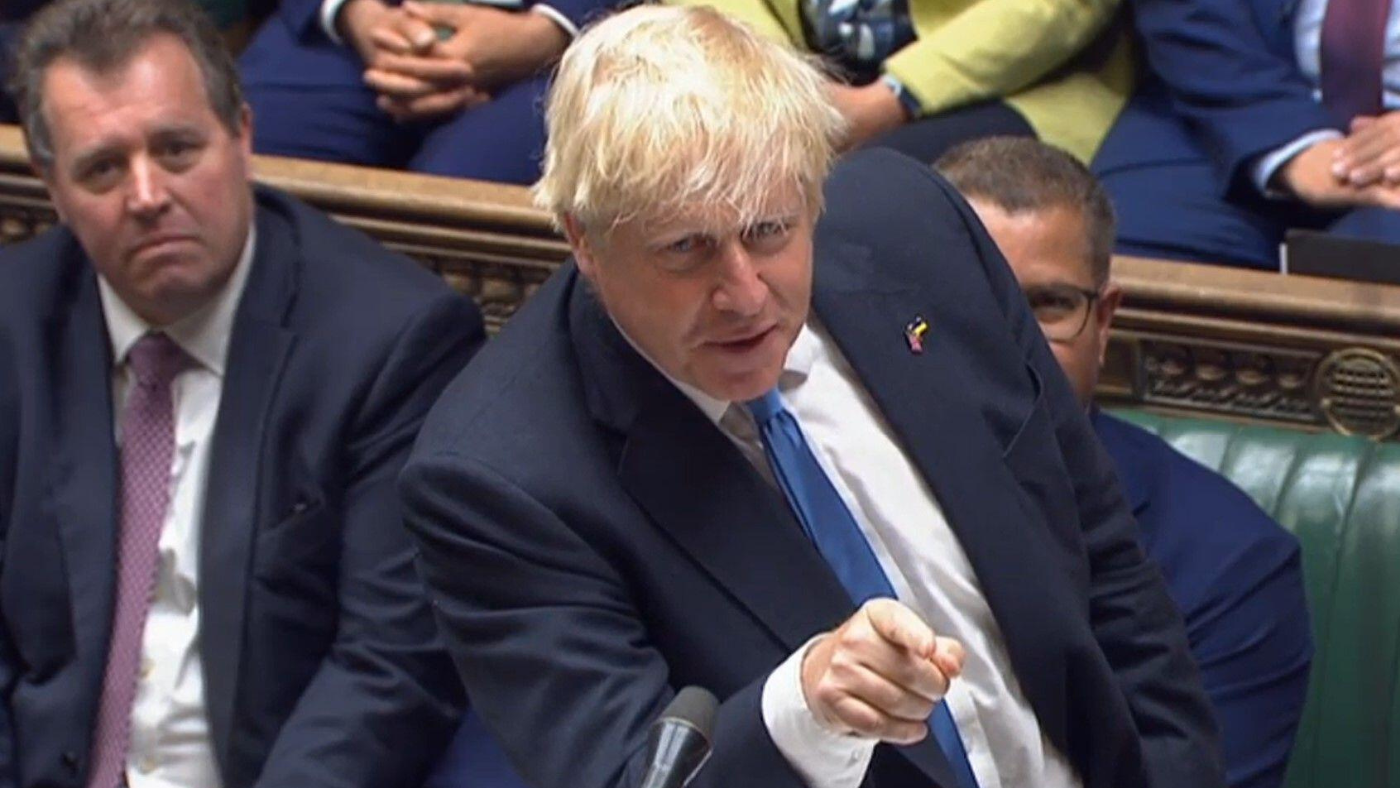 Boris Johnson at his final PMQs