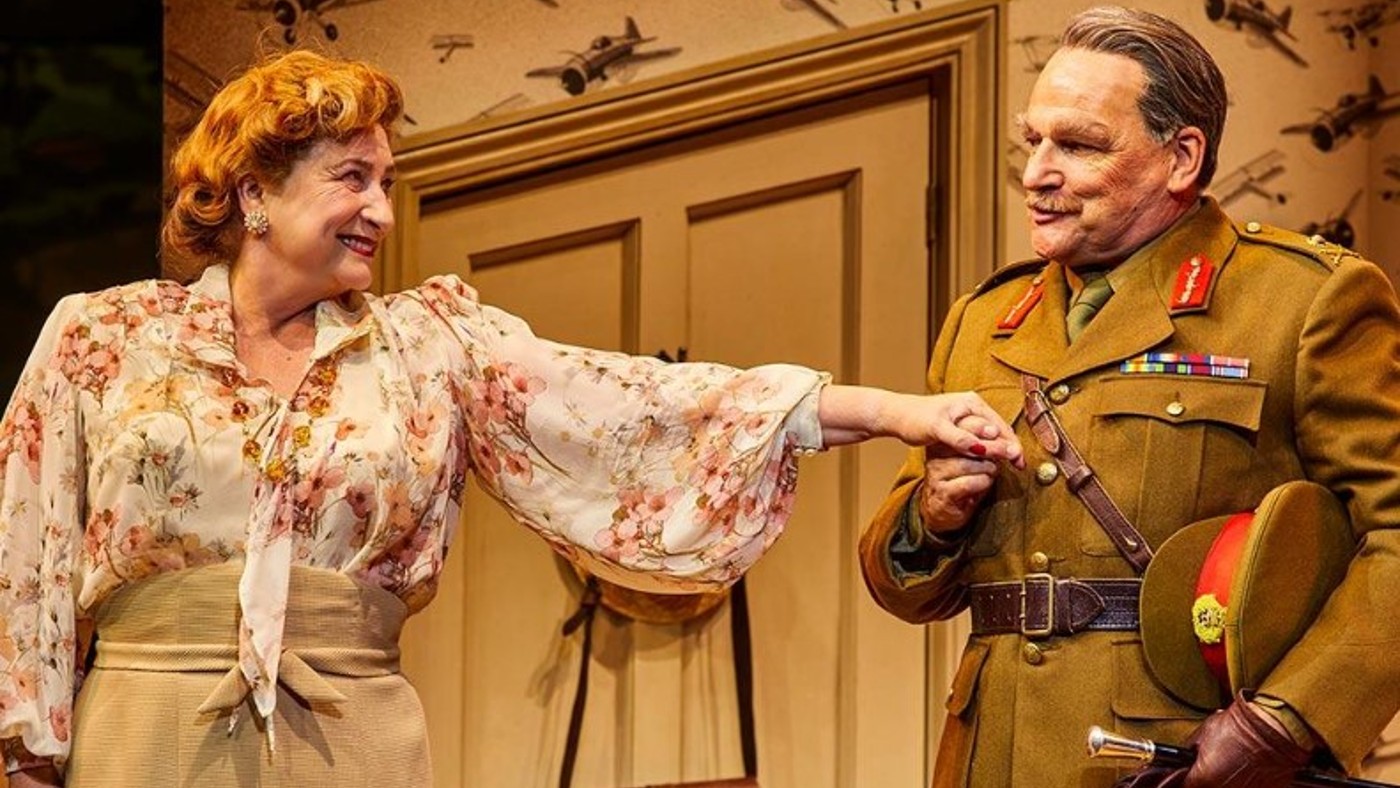 Caroline Quentin and Peter Forbes in Jack Absolute Flies Again