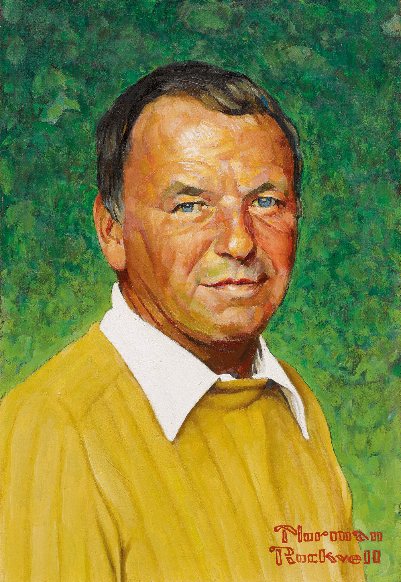 Portrait of Frank Sinatra by Norman Rockwell