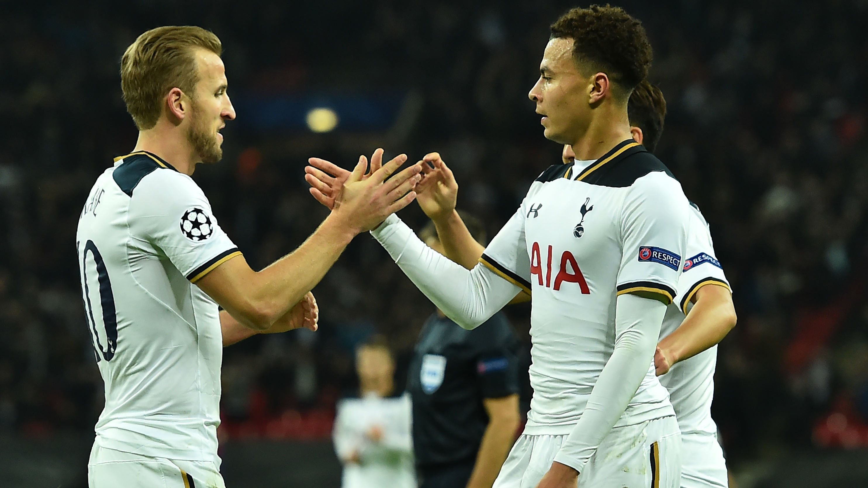 Harry Kane and Dele Alli of Spurs