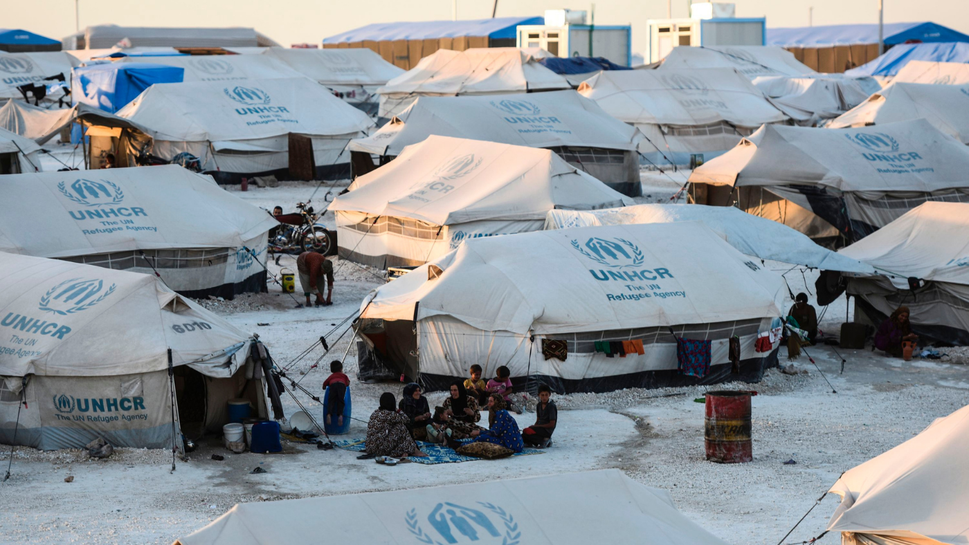 Refugee camp in Syria