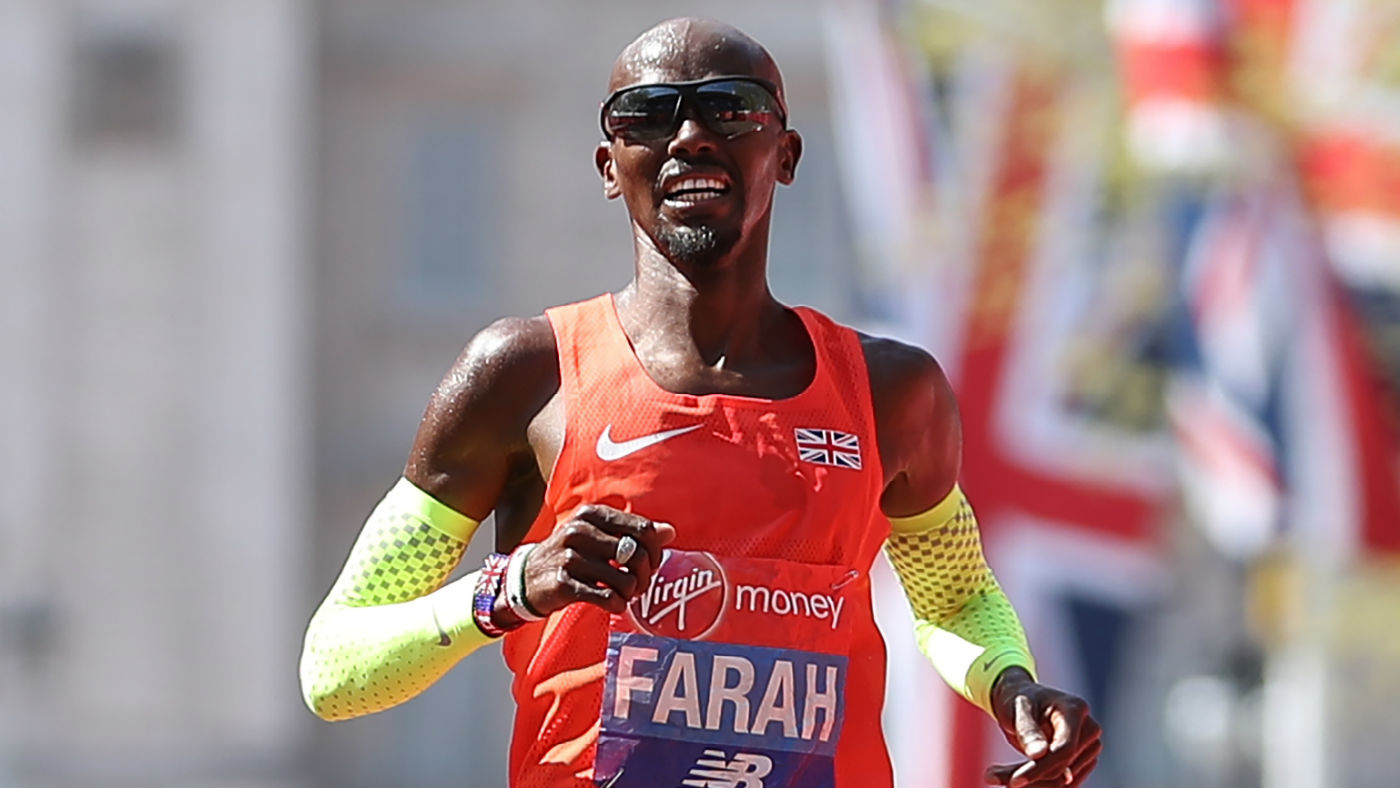 Mo Farah finished third in the elite men’s race at the 2018 London Marathon