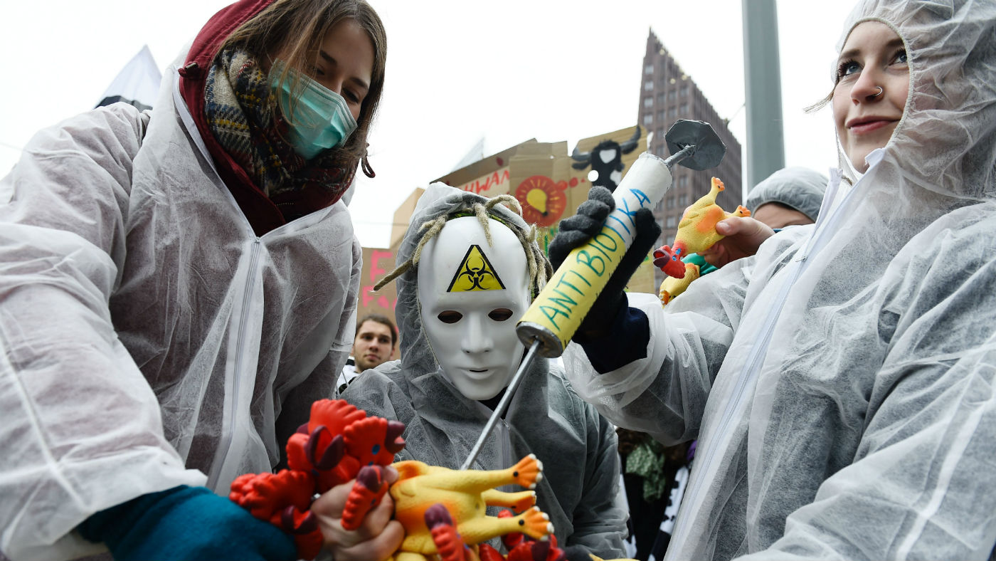 The use of antibiotics on animals has drawn huge protests