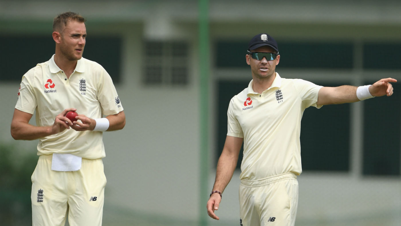 England bowler Stuart Broad (left) replaces James Anderson for the third Test against Sri Lanka