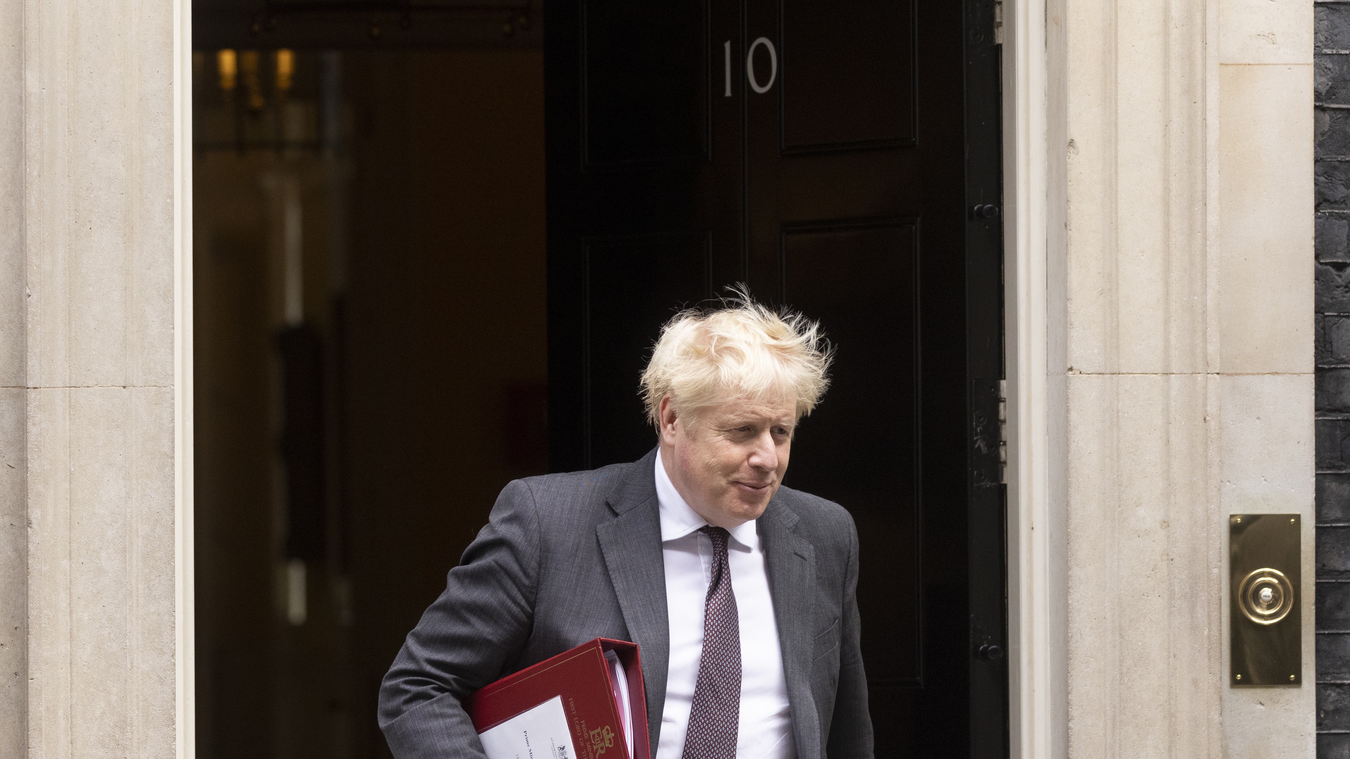 Boris Johnson departs No. 10 Downing Street