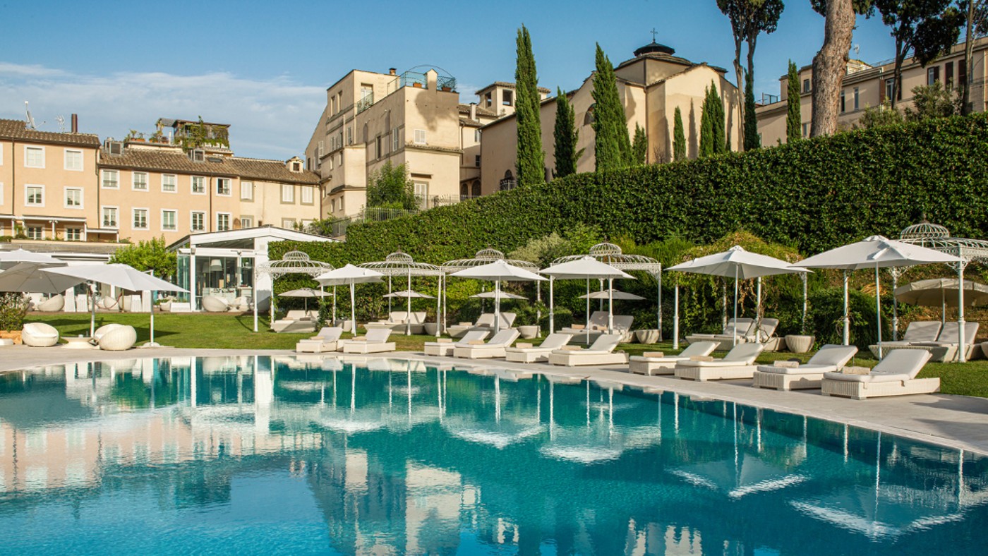 The pool at Villa Agrippina Gran Meliá in Rome