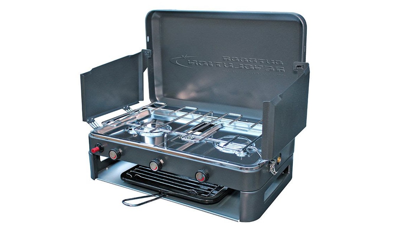 Outdoor Revolution Twin Burner Gas Stove &amp; Grill 