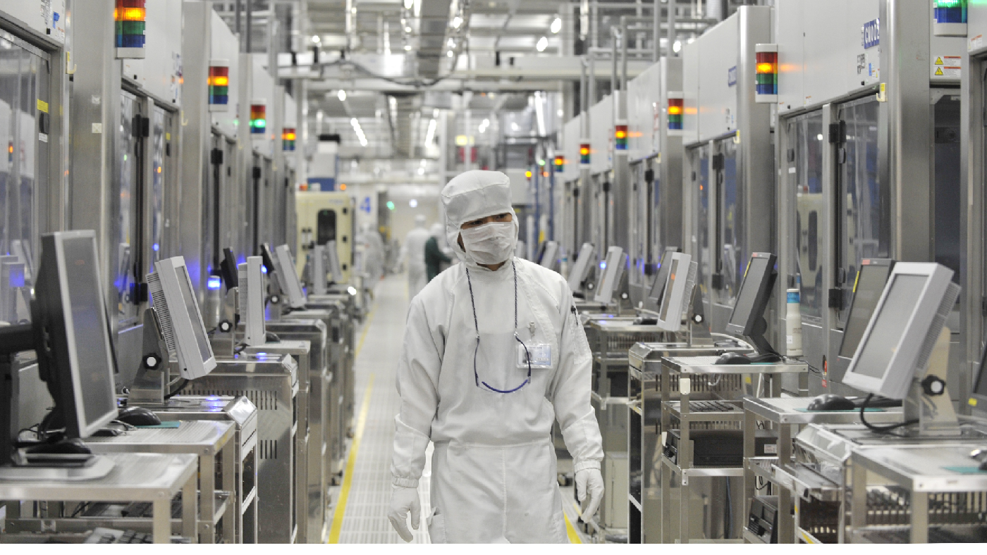 Employees of Japan’s microprocessor maker Renesas Electronics in June 2021