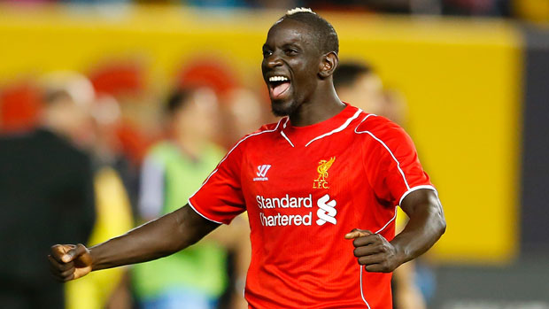 Mamadou Sakho celebrates Liverpool&#039;s win over Man City
