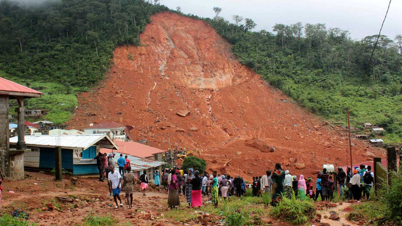 Search continues for survivors of deadly mudslide in Sierra Leone