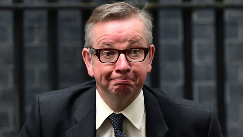 Michael Gove leaves Downing St after losing job as Eductation Secretary