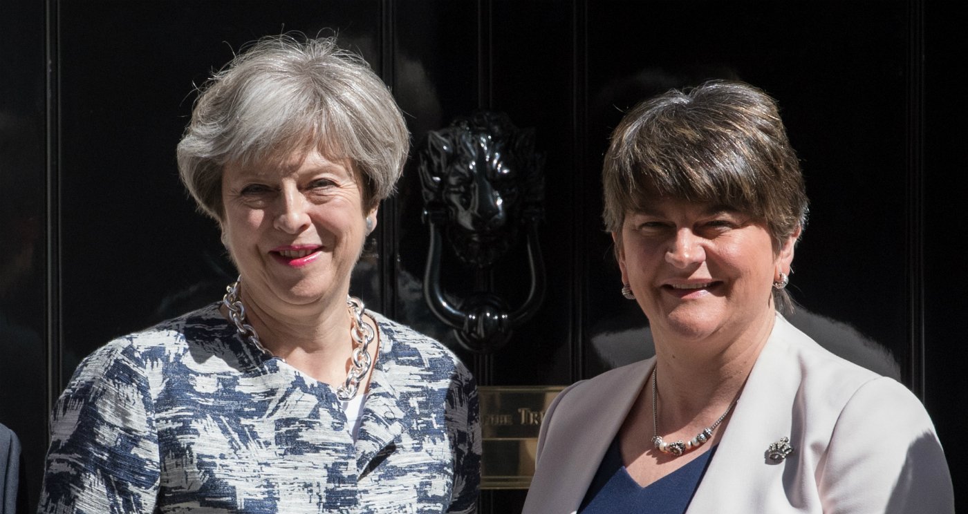 Theresa May and Arlene Foster 