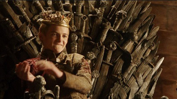 King Joffrey played by Jack Gleeson