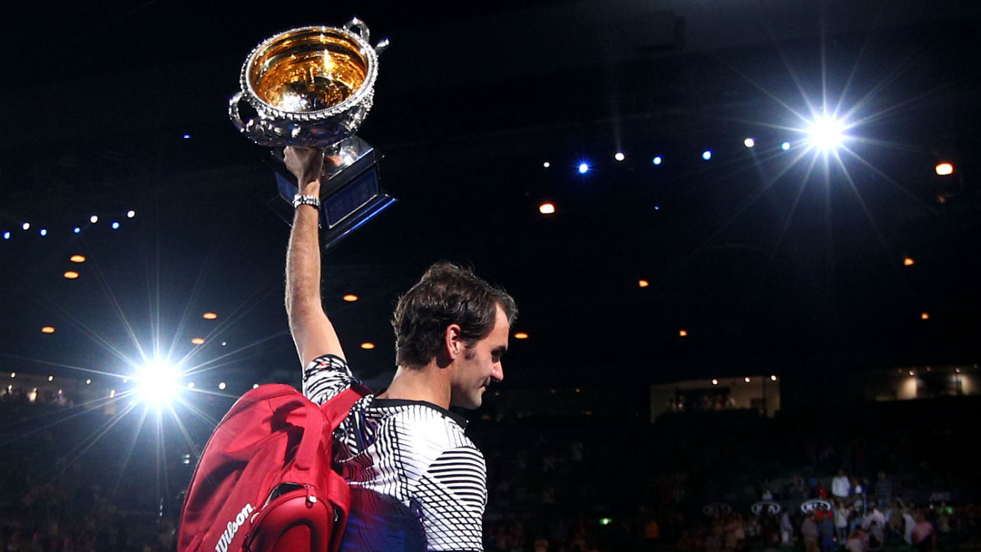 Roger Federer 2017 grand slams tennis