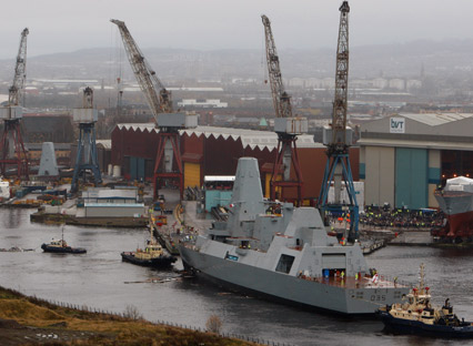 Clyde shipyards; Glasgow; T5 destroyer; warships