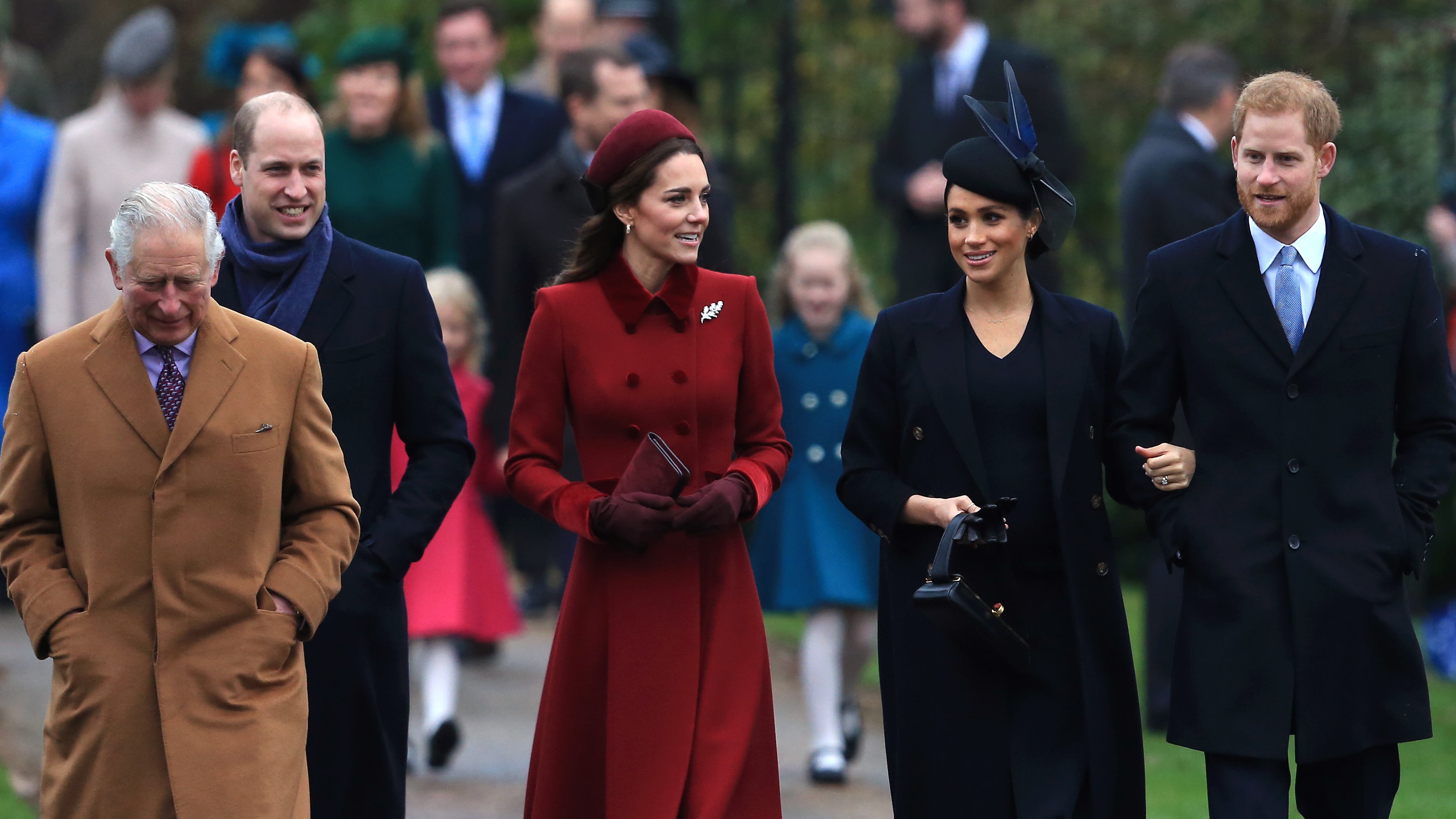 The royal family attends church on Christmas Day 2018