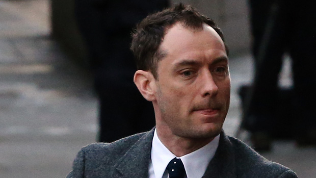 Jude Law at the hacking-trial