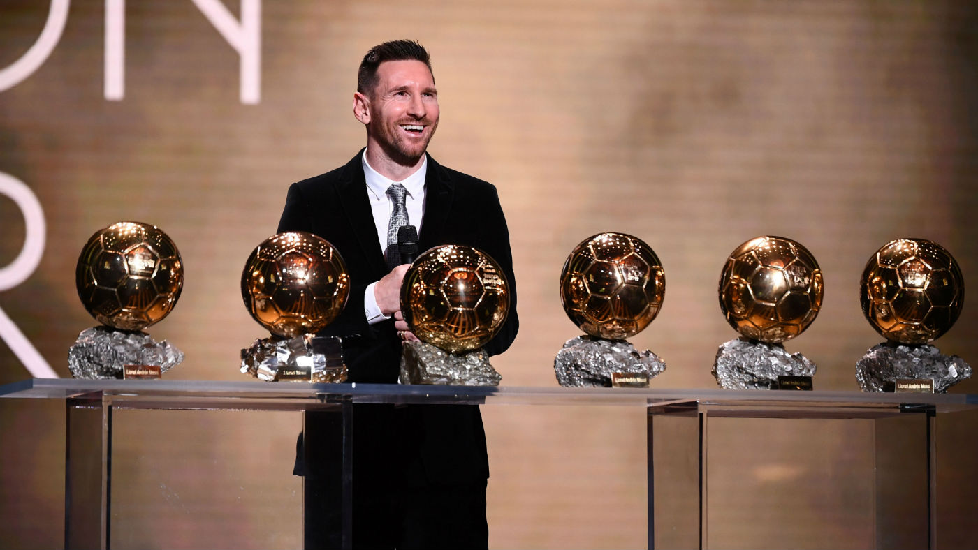 Lionel Messi has won a record sixth Ballon d’Or award  