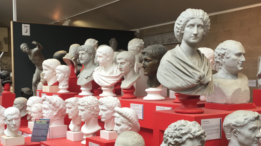Plaster casts from the Cambridge Museum of Classical Archaeology