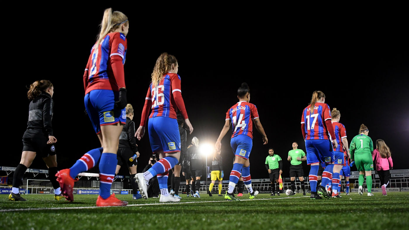 Crystal Palace and Brighton and Hove Albion played each other in the Women’s FA Cup    