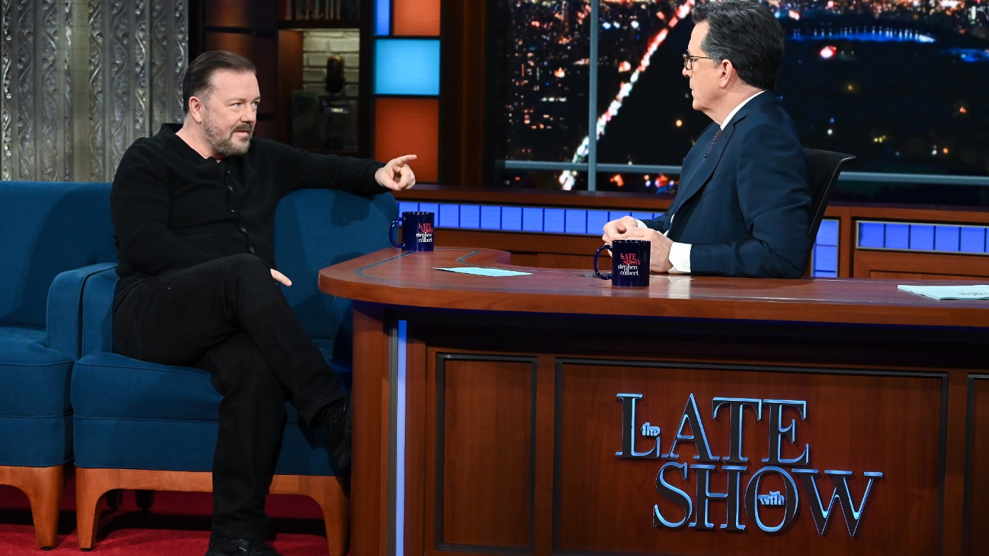 Ricky Gervais on The Late Show