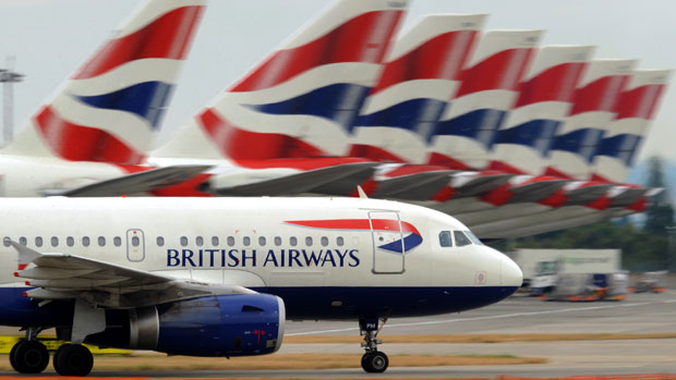 British Airways planes at Heathrow 