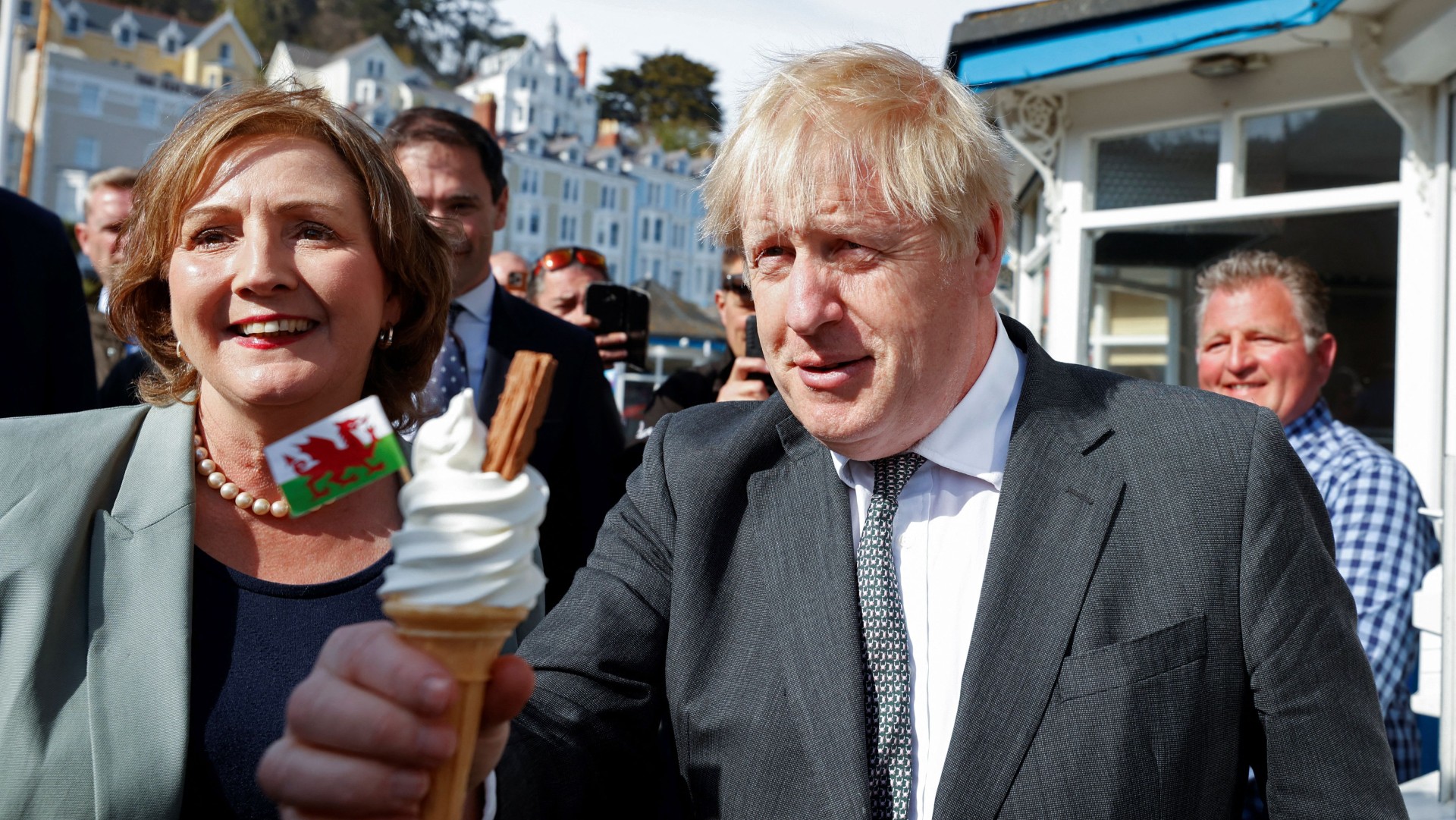 Boris Johnson in Wales