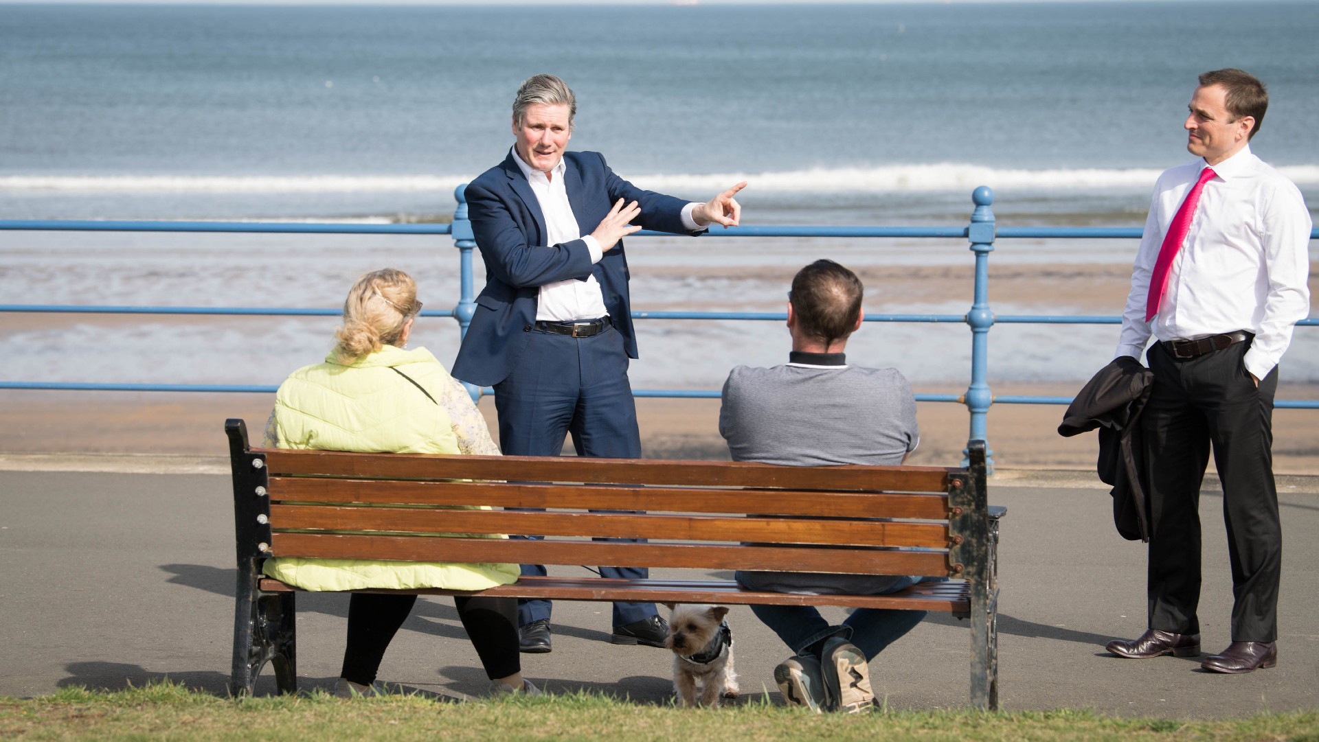 Keir Starmer campaigning in Hartlepool