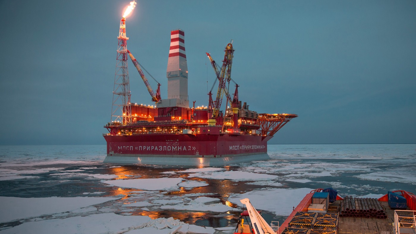 Heading for $185 a barrel? A Russian oil platform
