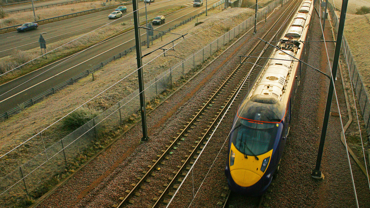 Southeastern train travels through Kent