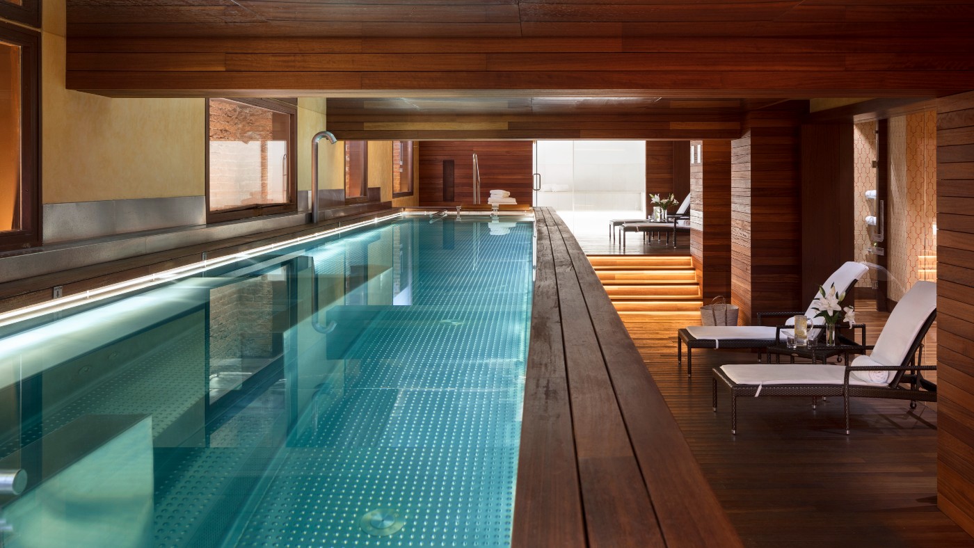 The spa and pool at the URSO Hotel & Spa in Madrid