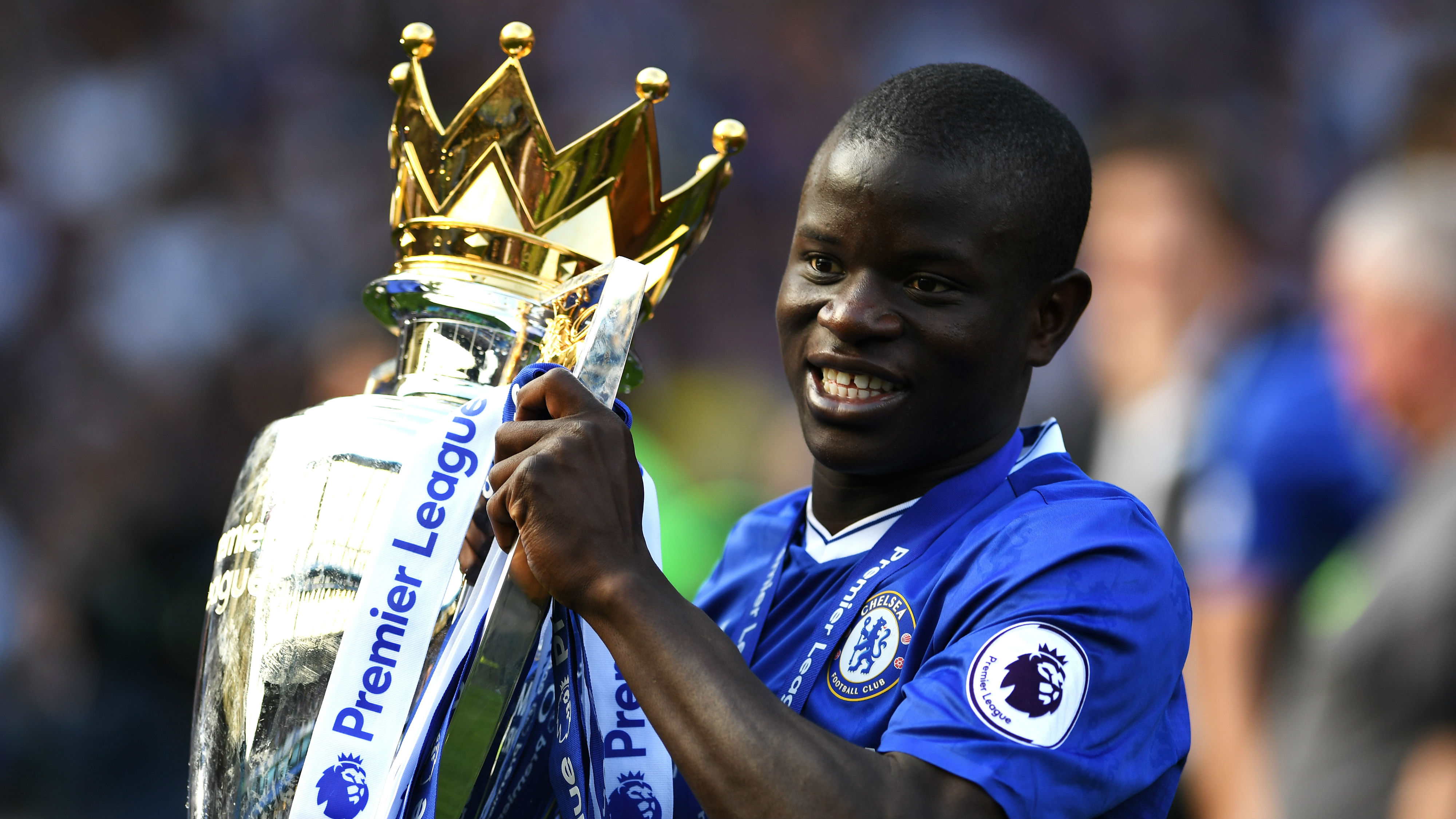 N’Golo Kante won the Premier League with Chelsea in 2016-17 and Leicester City in 2015-16