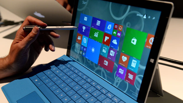 The new Microsoft Surface Pro 3 tablet with detachable keyboard