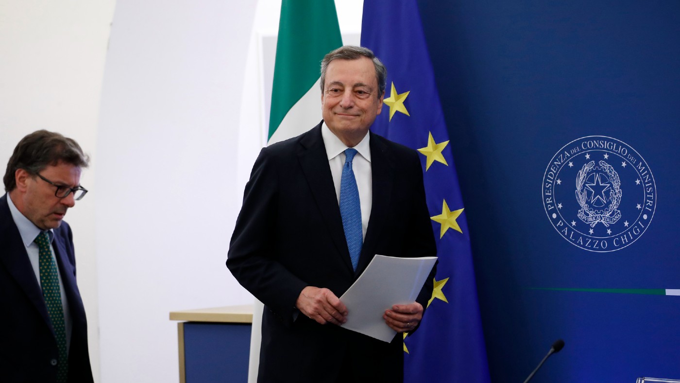 Italian prime minister Mario Draghi 