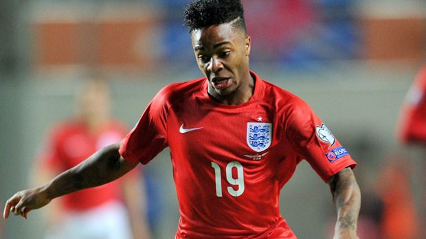 Raheem Sterling during match between England and Estonia