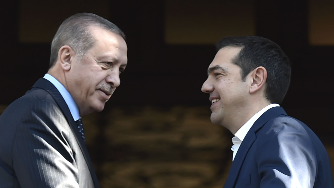 Turkish President Recep Tayyip Erdogan and Greek PM Alexis Tsipras 
