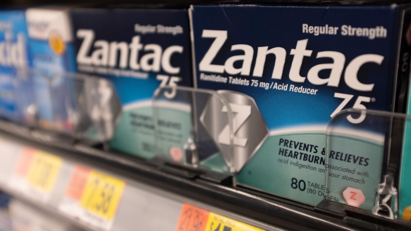 Zantac heartburn medicine is seen at a store