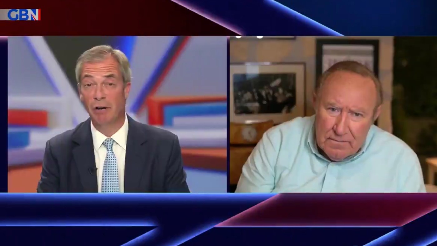 Andrew Neil and Nigel Farage 
