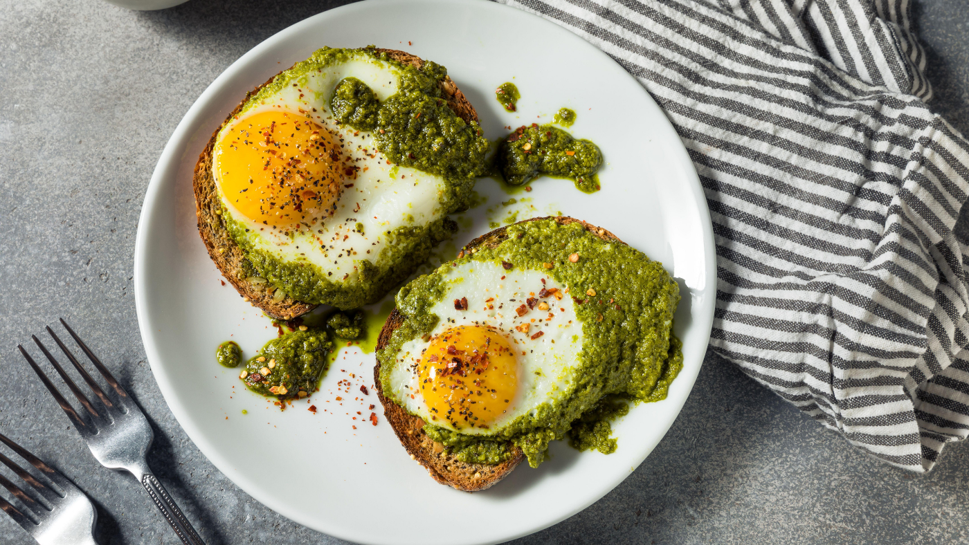 Amy Wilichowski’s simple but ‘very delicious’ pesto eggs have cooked up a social media frenzy