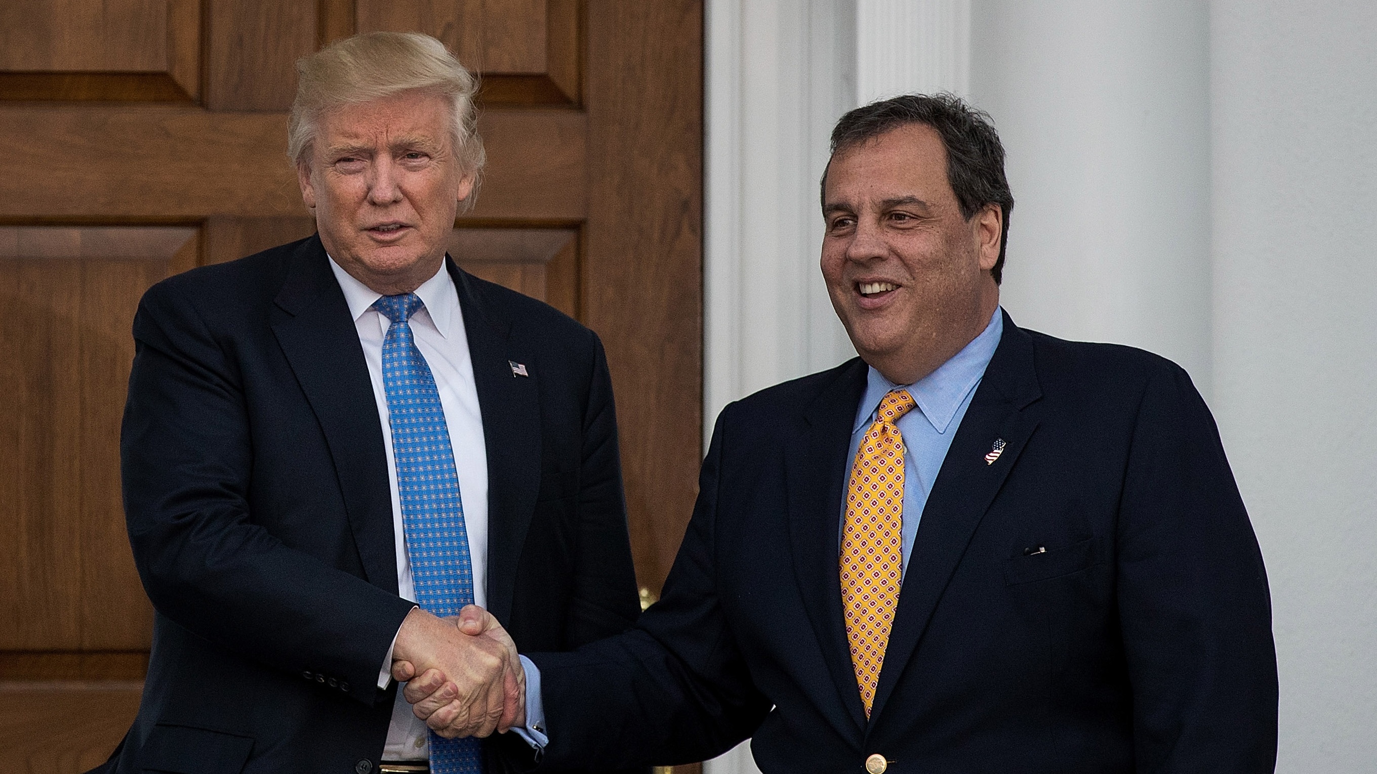 Donald Trump and Chris Christie pictured together during the 2016 election campaign