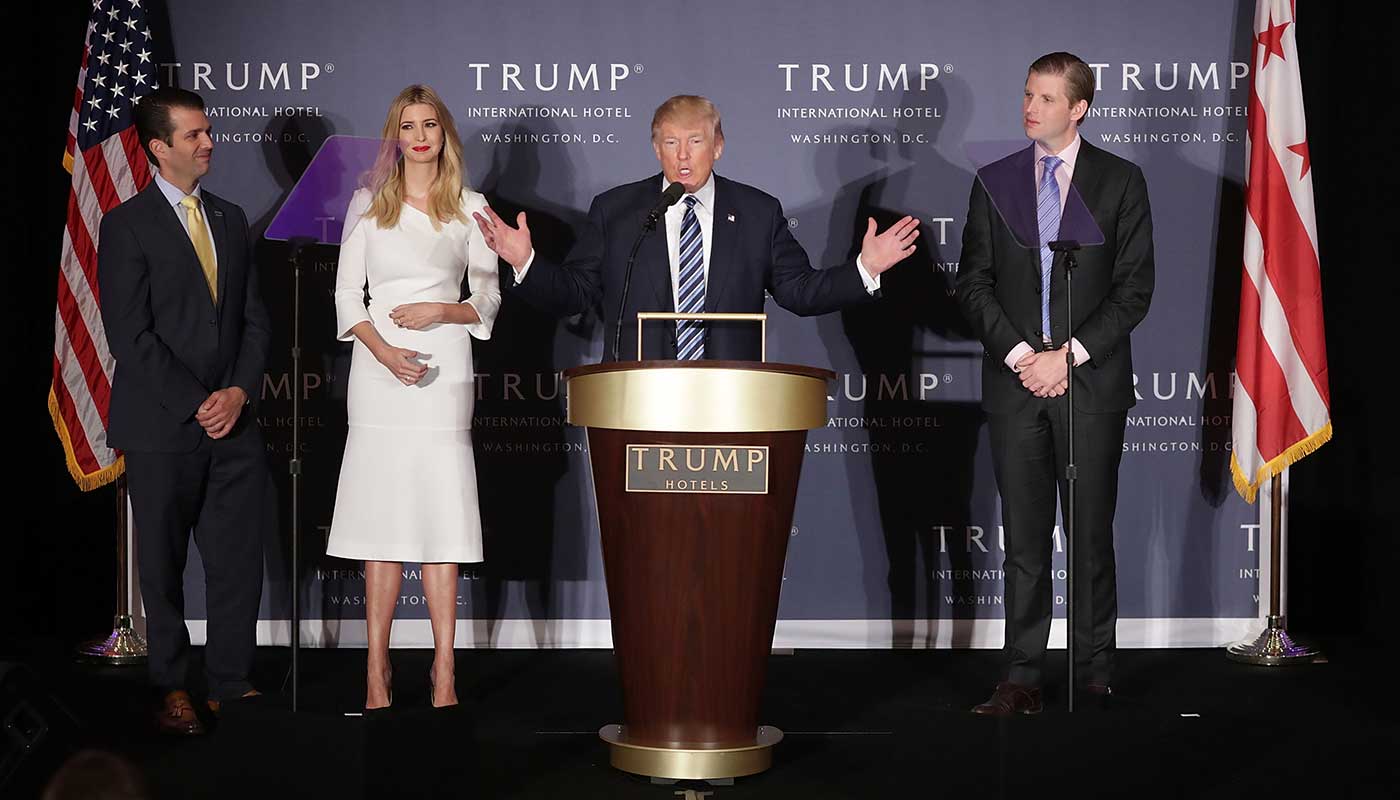 Donald Trump and his three eldest children are accused of misusing charity funds