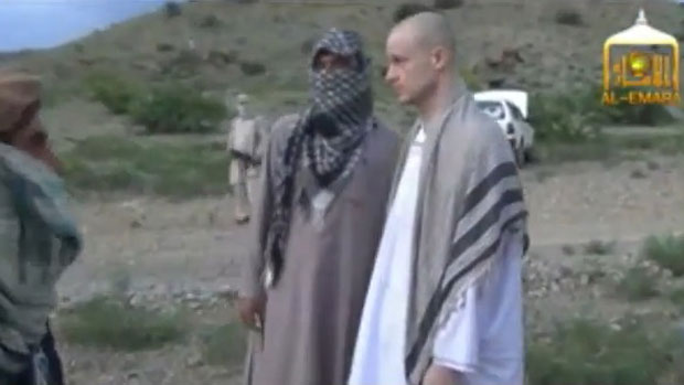 Taliban video showing Sgt Bowe Bergdahl being handed over to US forces