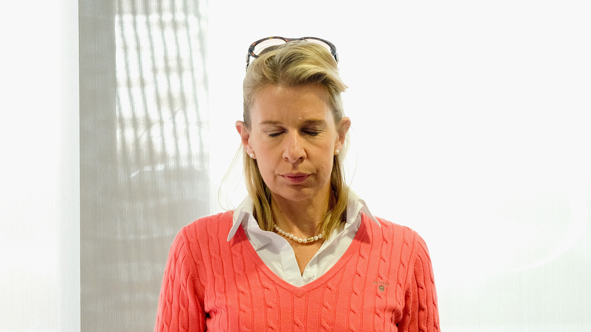 DONCASTER, ENGLAND - SEPTEMBER 25:Commentator Katie Hopkins spoke to a fringe group about electoral reform during the UK Independence Party annual conference on September 25, 2015 in Doncaste