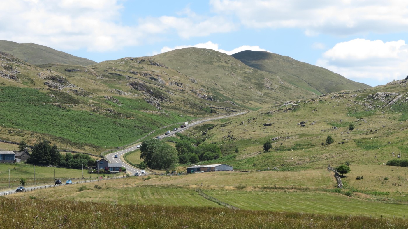 The A470, east of Dolgellau, in the Cambrian Mountains  