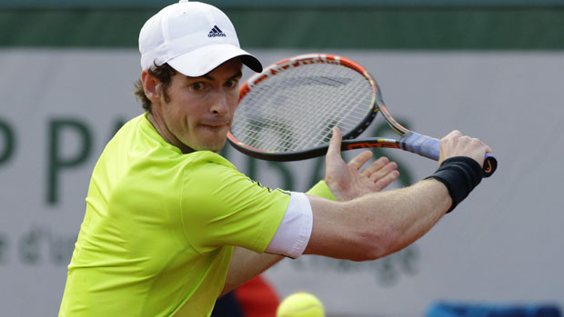 Andy Murray during the French Open 