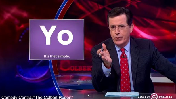 Stephen Colbert discusses Yo on &quot;The Colbert Report&quot;
