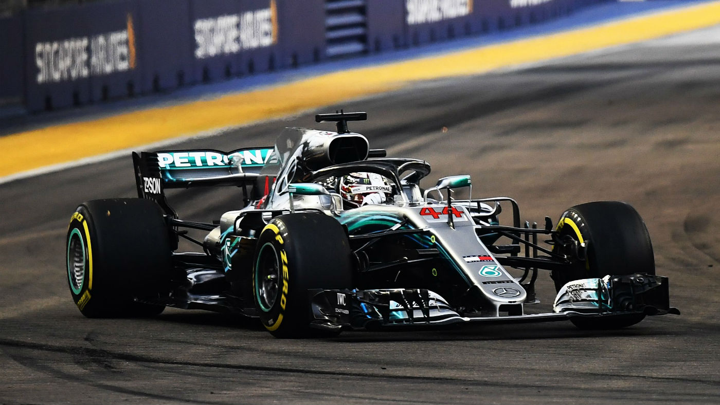 Lewis Hamilton F1 Singapore GP pole position