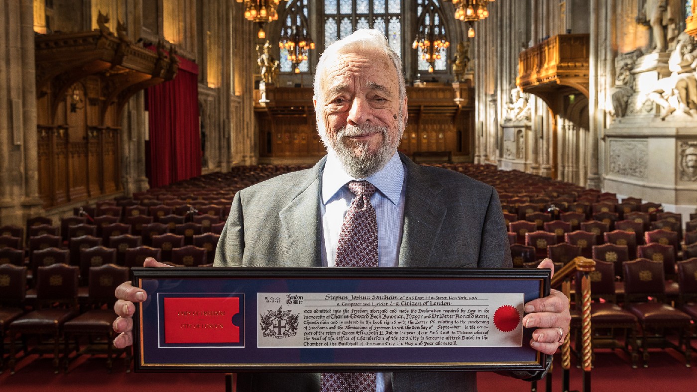 Stephen Sondheim receives the Freedom of the City of London