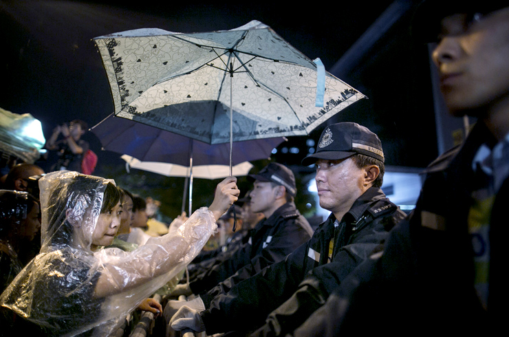 Umbrella revolution in Hong Kong